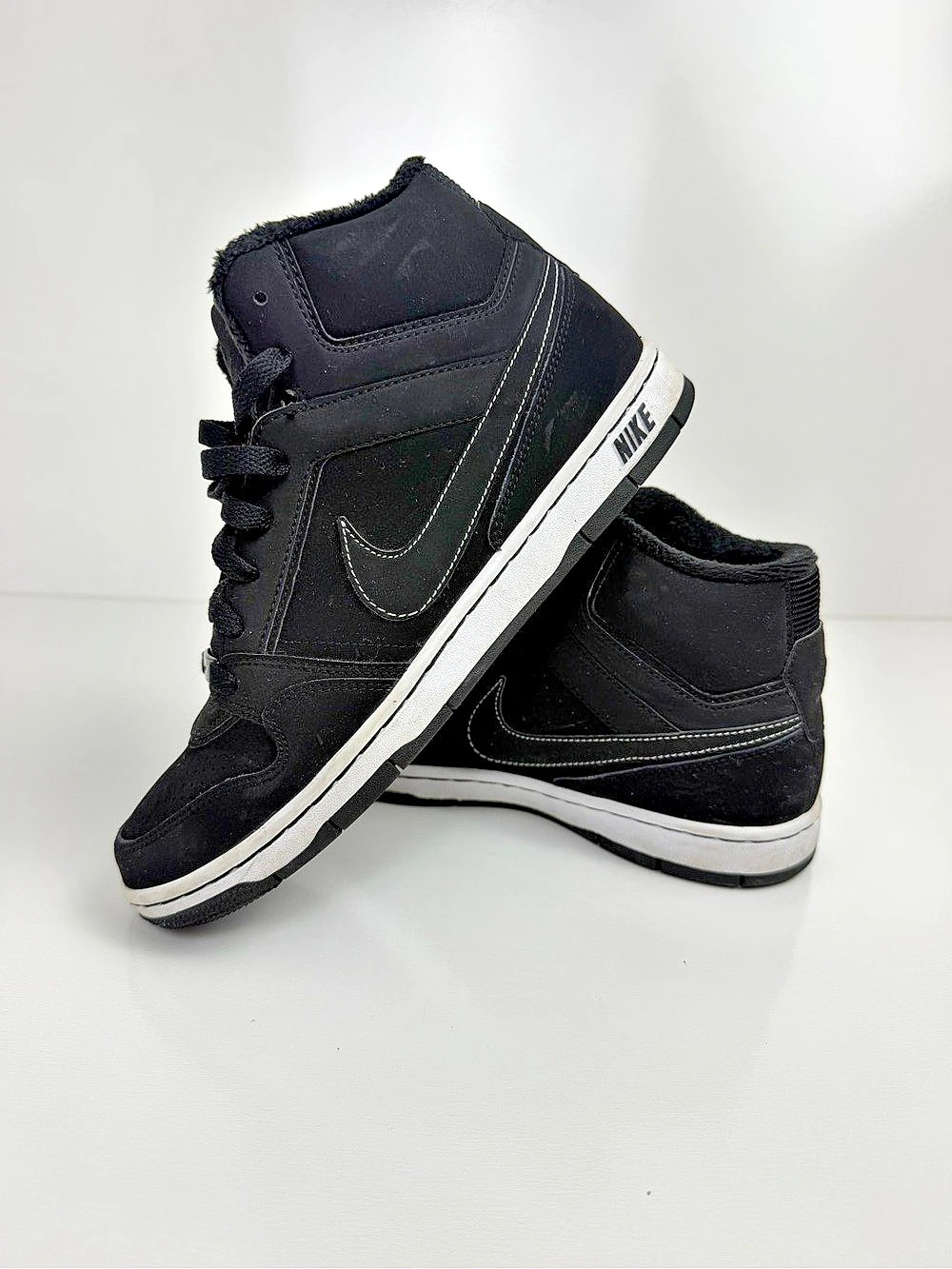 Nike Prestige III High Sneakers Women 8.5 Black 2012 Y2K High Top 574686-001